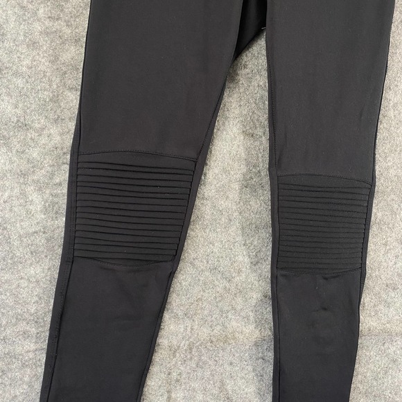 Olympia Leggings XS Black Moto Mid Rise Compression Workout - Picture 5 of 13